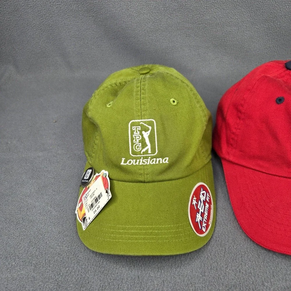 Lot of 3 TPC US Open Golf Hats PGA Multicolor Adjustable OSFA Pine Dunes NEW